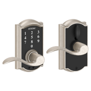 Schlage FE695 CAM/ACC Camelot Touch Screen Leverset with Accent Lever