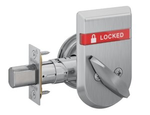 Schlage B560P ISLOC Single Cylinder Deadbolt with Inside Locked/Unlocked Indicator