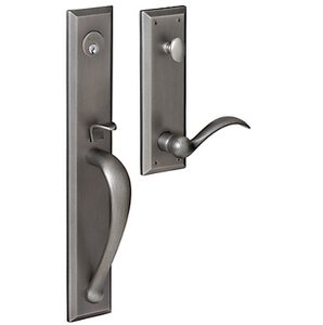 Baldwin M504.LENT Estate Cody Full Escutcheon Single Cylinder Mortise Handleset for Left Handed Doors
