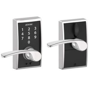 Schlage FE695 CEN/MER Century Touch Screen Leverset with Merano Lever