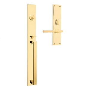Baldwin 6977.LENT Estate Minneapolis Single Cylinder Mortise Handleset for Left Handed Doors
