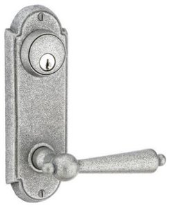 Emtek 7011 3-5/8 Inch Center to Center Wrought Steel #5 Sideplate Double Cylinder