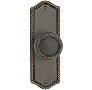 Emtek 7209 7-1/2 Inch Height Rope Sideplate  Privacy Set
