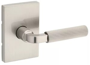 Kwikset 720MAL RCT Mirada Reeded Pattern Passage Leverset with Rectangular Rosettes