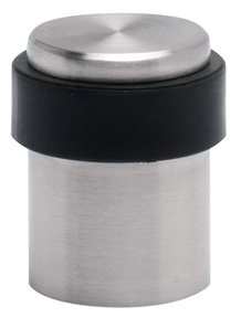 Omnia 7610/35 Stainless Steel Floor Door Stop 1-3/8 Inch High