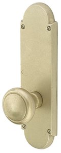 Emtek 7757 9-5/16 Inch Height Sandcast Bronze #5 Sideplate Dummy Set