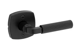 Kwikset 788MAL MDT Mirada Reeded Pattern Single Dummy Lever with Midtown Rosette