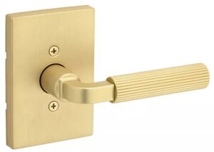 Kwikset 788MAL RCT Mirada Reeded Pattern Single Dummy Lever with Rectangular Rosette