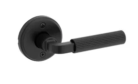 Kwikset 788MAL Mirada Reeded Pattern Single Dummy Lever with Traditional Round Rosette