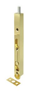 Deltana 7FBZ 7 Inch Zinc Round Edge Flush Bolt