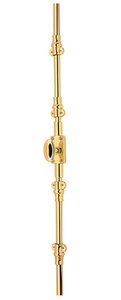 Baldwin 8106.L7LK Left Handed Cremone Bolt with Ornamental Covers for 7' Doors
