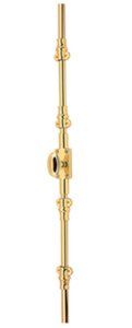 Baldwin 8106.R7LK Right Handed Cremone Bolt with Ornamental Covers for 7' Doors