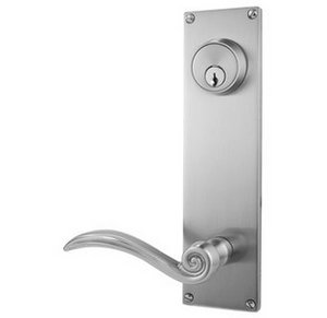 Emtek 8214 5-1/2 Inch Center to Center Modern Sideplate Double Cylinder