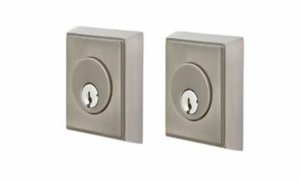 Emtek 8368 Solid Brass Rectangular Double Cylinder Deadbolt