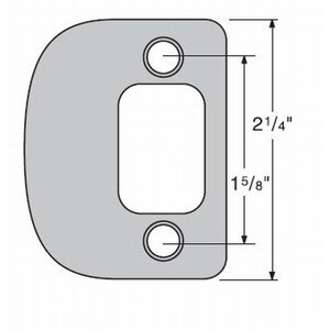 Kwikset 85303 Radius Corner Deadbolt Full Lip Strike