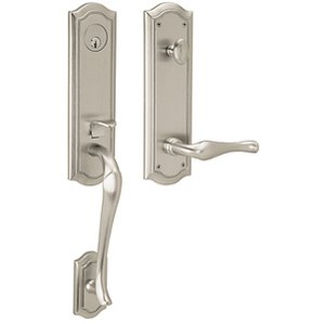 Baldwin M522.LFD Estate Bethpage Full Dummy Handleset for Left Handed Doors