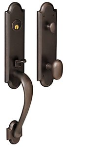 Baldwin M512.ENTR Estate Boulder Single Cylinder Mortise Handleset