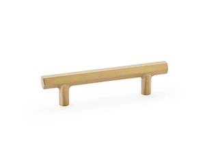 Emtek 86460 Brass Modern Hex Cabinet Pull 4 Inch Center-to-Center