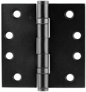 Emtek 94014 4 Inch x 4 Inch Heavy Duty Ball Bearing Steel Plated Hinge with Square Corners (Sold in Pairs)