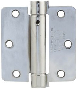 Emtek 95023 3-1/2 Inch x 3-1/2 Inch Steel Plated Spring Hinge with 1/4 Inch Radius Corners (Sold in Pairs)