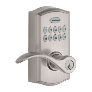 Kwikset 955PML SMT Pembroke Electronic Lever Lock with SmartKey