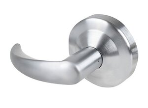 Schlage ND25D-OME Omega Exit Door Lever Set with Exterior Blank Plate