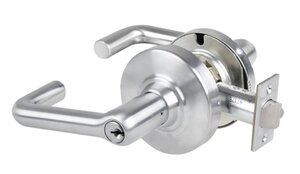 Schlage ALX80P-TLR Tubular Storeroom Keyed Entry Door Lever Set