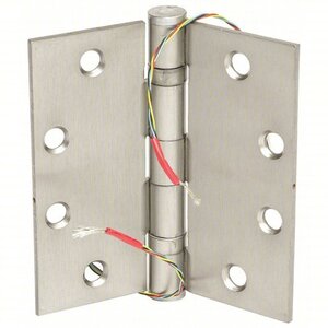 Hager BB1279412 ETW8 4-1/2" x 4-1/2" Full Mortise Standard Weight Ball Bearing 8 Wire Electric Hinge - * Not Returnable *