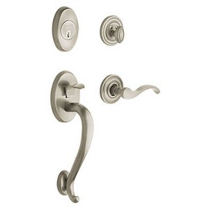 Baldwin 85315.LDBL Estate Logan Double Cylinder Handleset for Left Handed Doors