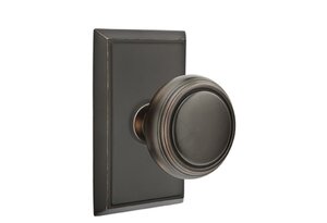 Emtek Norwich 8221 Privacy Knobset with Rectangular Rosette