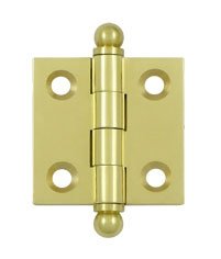 Deltana CH1515U Solid Brass 1-1/2 Inch x 1-1/2 Inch Full Mortise Cabinet Hinge (Sold in Pairs)