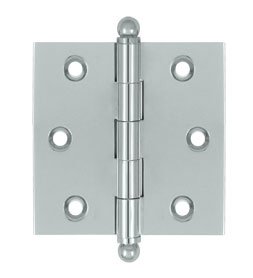 Deltana CH2525U Solid Brass 2-1/2 Inch x 2-1/2 Inch Full Mortise Cabinet Hinge (Sold in Pairs)