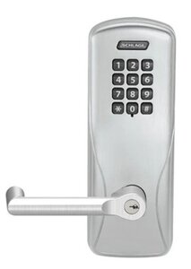 Schlage Electronic CO100CY40KPBRK Standalone Electronic Cylindrical Privacy Lock with Keypad and Boardwalk Lever