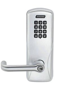 Schlage Electronic CO100CY40KPTLR Standalone Electronic Cylindrical Privacy Lock with Keypad and Tubular Lever
