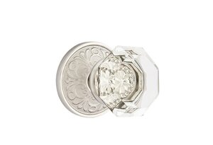 Emtek Old Town Clear Crystal 80 Full Dummy Knobset