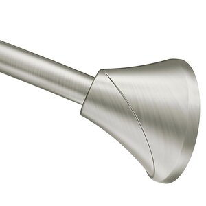Moen CSR2172BN Adjustable Tension Curved Shower Rod from 57" to 60" Brushed Nickel Finish