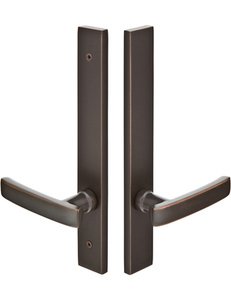Emtek 14A5 Modern Brass 11 Inch Dummy Pair Multi Point Lock Trim