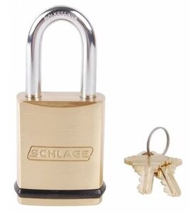 Schlage KS23D2300 Padlock 5/16 Inch Diameter with 1-1/2 Inch Shackle and C Keyway
