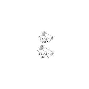 Dorma SNBPAK689 Pack of 2 Sex Nuts and Bolts Aluminum Finish