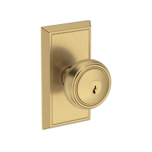 Baldwin EN.BRE.HFR Reserve Bremerton Keyed Entry Knobset with Chamfered 5" Rose