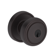 Baldwin EN.BRE.RRR.SMC Reserve Bremerton Keyed Entry Knobset with Recessed Round Rosette SmartKey C Keyway