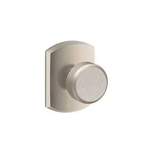 Schlage F10BWE/GRW Bowery Passage Knobset with Greenwich Decorative Rosette