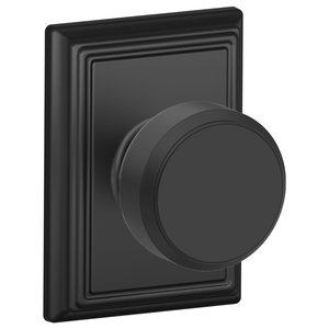 Schlage F10BWE/ADD Bowery Passage Knobset with Addison Decorative Rosette