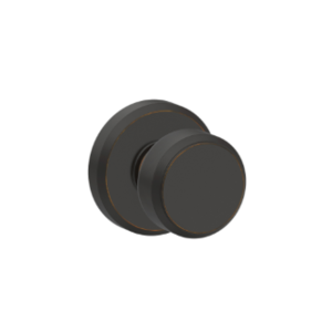 Schlage F170BWE/GSN Bowery Single Dummy Knob with Greyson Decorative Rosette