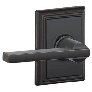 Schlage F10LAT/ADD Latitude Passage Leverset with Addison Decorative Rosette
