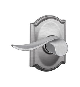 Schlage F170SAC/CAM LH Sacramento Single Dummy Left Handed Lever with Camelot Decorative Rosette