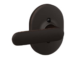 Schlage F170DAV/RMN Davlin Single Dummy Lever with Collins Decorative Rosette