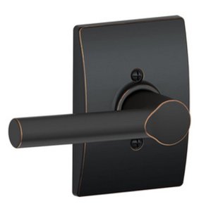 Schlage F170BRW/CEN Broadway Single Dummy Lever with Century Decorative Rosette