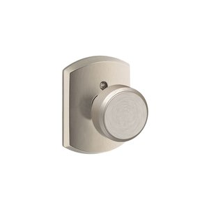 Schlage F170BWE/GRW Bowery Single Dummy Knob with Greenwich Decorative Rosette