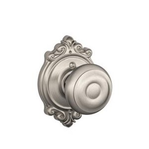 Schlage F170GEO/BRK Georgian Single Dummy Knob with Brookshire Decorative Rosette